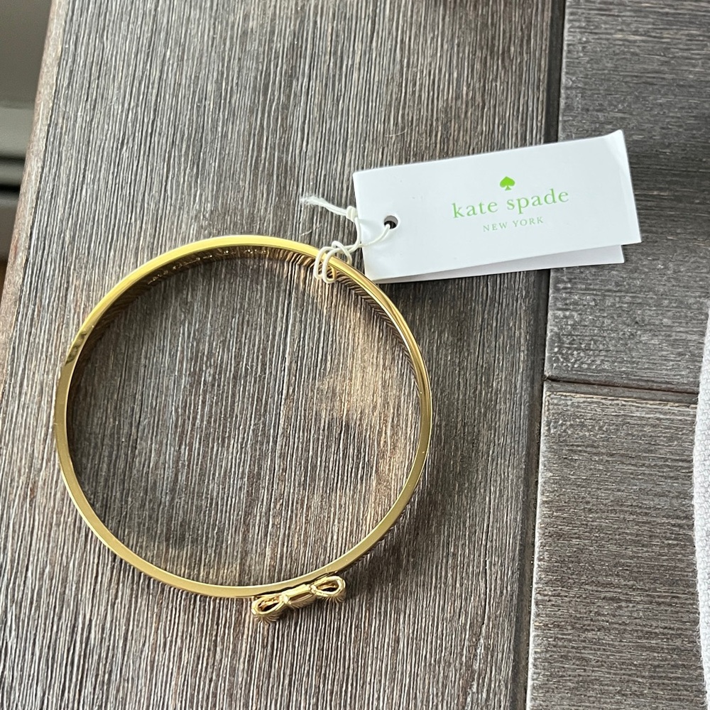 Kate Spade Gold Bow Accent Bangle